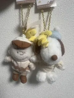 USJ 限定　スヌーピー チャーリーブラウン　マスコットキーチェーン セット