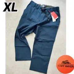 【新品タグ付】KRIFF MAYER 麻調クライミングクロップドパンツ XL 紺のサムネイル