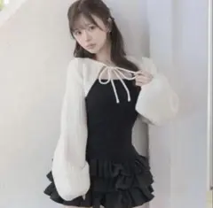 darich ティアードフリルミニワンピース