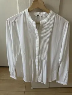 即購入⭕️ユニクロ レーヨンピンタックブラウス(長袖)