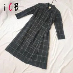 ICB チェック柄シャツワンピースのサムネイル
