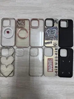 iPhone15Pro スマホケース まとめ売り＋保護ガラス付き