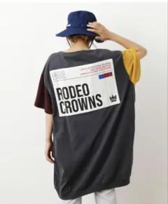 RODEO CROWNS レディース　クレイジーカラーTワンピース フリーサイズのサムネイル