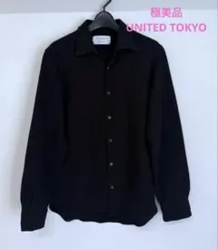 極美品　UNITED TOKYO 長袖シャツ　ブラック3のサムネイル