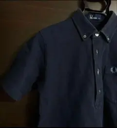 FREDPERRYネイビー ポロシャツ 胸ポケット付き