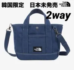 新品】韓国ノースフェイス 2way デニム トート オールデイトート
