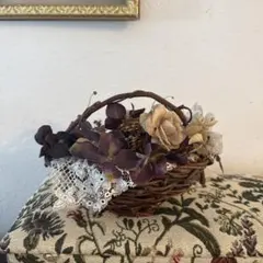 カポディモンテ 陶花 ローズバスケットCapodimonte イタリア製 薔薇