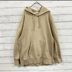 【GU】ベージュパーカー Lサイズ メンズ ゆるダボ 秋冬 カジュアル系