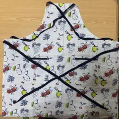 フルーツ柄コットンエプロン