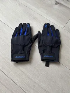 バイクグローブ 黒/青のサムネイル