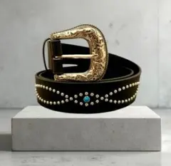 ウエスタンベルト 古着 y2k アメカジ アンティーク スタッズ　グランジ