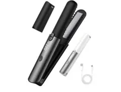 コードレス ミニ ヘアアイロン コンパクト 小型 前髪 機内持ち込み 黒色