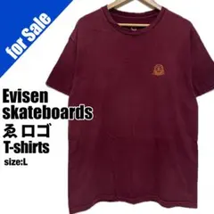 evisen skateboards エビセン ゑ 胸ロゴ Tシャツ Lのサムネイル