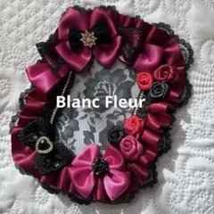 B7 硬質ケースデコ　レースデコ　赤　黒　トレカケース