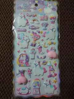 ユニコーンおしりぷっくりシール