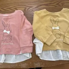 Noeil aime BeBe べべ　90 双子　Tシャツ