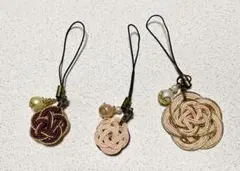水引ストラップ　チャーム　3個セット