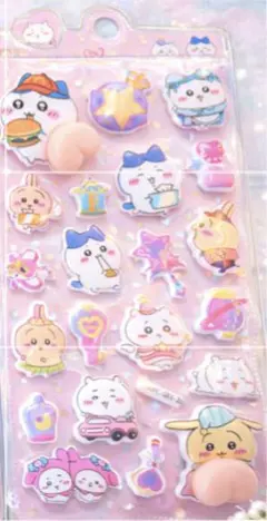 【新品未使用】ちいかわ おしりシール ぷにぷにシール　立体シール ハチワレ