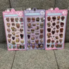 即日発送！ぷくぷく　3D 立体シール　日焼けキティ　３枚セット