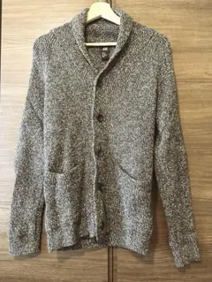H&M ニット ショールカラーカーディガン グレー XS(US)