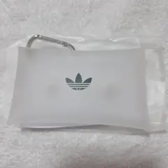 非売品・adidasカラビナ付きクリアポーチ