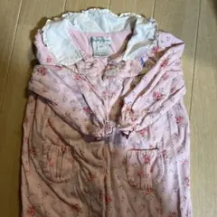 ラルフローレン 6m ピンク花柄ロンパース