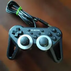 ＊ 고장·부품용 扱い＊ELECOM ゲームコントローラー JC-U3312SBK 本体
