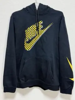 美品 NIKE ナイキ 海外モデル グラフィックロゴ パーカー 裏起毛 Lサイズ