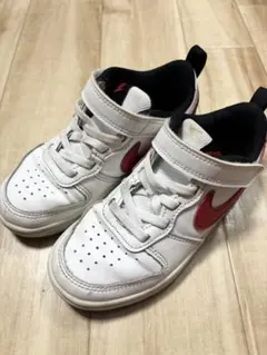 NIKE キッズ スニーカー ホワイト/レッド