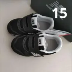 15cm・ニューバランス◇ベビースニーカー　IZ373　黒/ブラック.