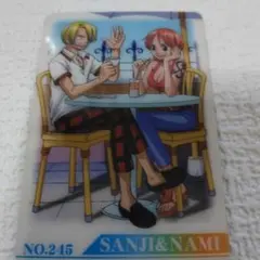 ONE PIECE サンジ & ナミ カード NO.245