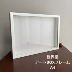 世界堂 アートボックスフレーム ホワイト ボックス型フレーム A4【訳あり】
