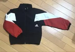 【adidas】ジップアップジャケット 黒/赤/白 上着