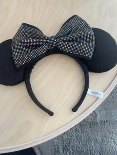 DISNEY ビジュー付きミニーマウス耳カチューシャ