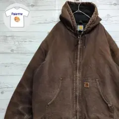 鬼フェード 激渋 ハチノス カーハート アクティブジャケット ダークブラウンXL