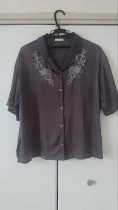 apres jour mignon 刺繍入り開襟半袖シャツのサムネイル