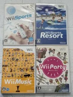 ⭐️24時間以内発送⭐️ Wiiソフトまとめ売り　4本セット　パーティ　ミュージック