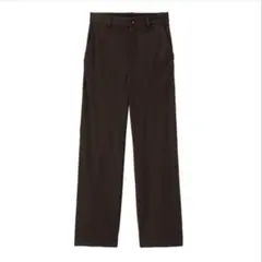 GU カットソーストレートパンツ　ブラウンXL