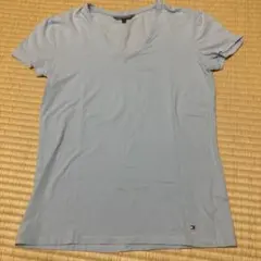 Tommy Hilfiger Vネック Tシャツ ライトブルー Sのサムネイル