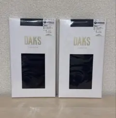 新品☆DAKS しなやかオペイクタイツ 黒80デニール 2枚セット