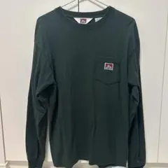 BEN DAVIS 長袖シャツ M ダークグリーン