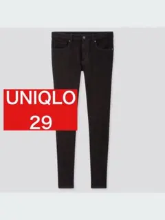 ユニクロ　ウルトラストレッチスキニーフィットジーンズ　29インチ BLACK