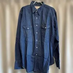 70s ラングラー ウエスタン シャツ デニム 白タグ USA製