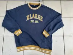 【ばんばんざいみゆ着用】XLARGE スウェット ネイビー/イエロー