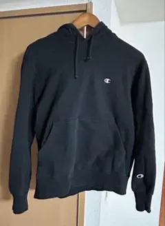 Champion ブラック パーカー　フーディー　メンズ　M チャンピオン　黒