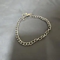 メンズ チェーンブレスレット シルバーカラーのサムネイル