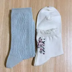 【新品未使用】靴下屋　コットン&リネン　2足セットのサムネイル