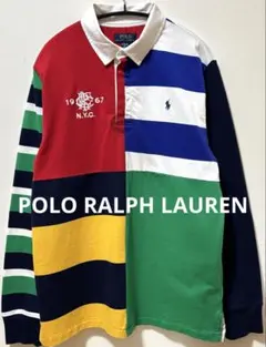 美品　ラルフローレン　クレイジーパターン　ラガーシャツ