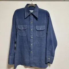 70s Kmart カスリ柄 長袖シャツ ボックスシルエット