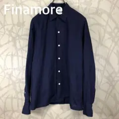 フィナモレ ネイビー リネンシャツ XL L M 43 42 41 40ビームス - メルカリ